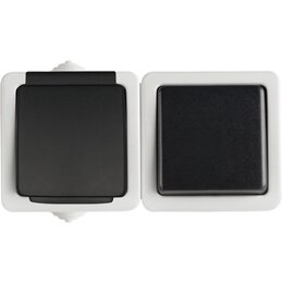 Łącznik jednobiegunowy + gniazdo KANLUX Tekno 05-3120-143 sz