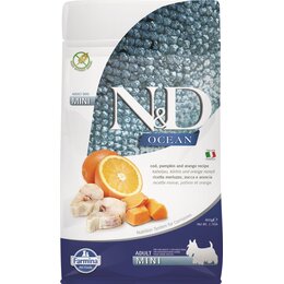 Karma dla psa FARMINA N&D Ocean Adult Mini Dorsz z dynią i pomarańczą 800 g