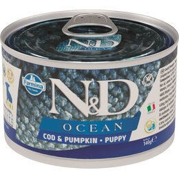 Karma dla psa FARMINA N&D Ocean Puppy Mini Dorsz z dynią 140 g
