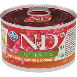 Karma dla psa FARMINA N&D Quinoa Skóra i Sierść Śledź i Kokos 140 g