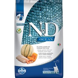 Karma dla kota FARMINA N&D Ocean Dorsz, krewetka, dynia i melon 5 kg