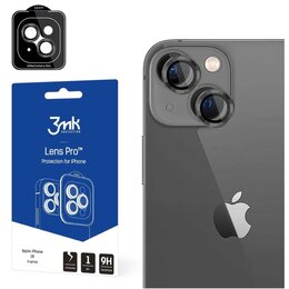 Szkło hartowane na obiektyw 3MK Lens Protection Pro do Apple iPhone 15 Grafitowy