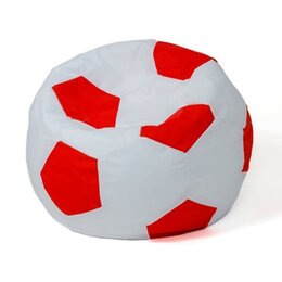 Pufa worek GO GIFT Piłka 4 XL Biało-czerwony 120 cm