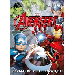 Marvel Avengers Czytaj koloruj rozwiązuj