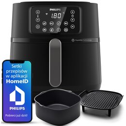 Air Fryer Frytkownica beztłuszczowa PHILIPS XXL Connected HD9285/96 Air Fryer (Wi-Fi) ponad 1000 darmowych przepisów