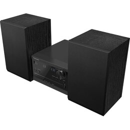 Wieża PANASONIC SC-PM270EG-K Czarna, Odtw.CD/-R/-RW, Bluetooth, Tuner FM, Korektor niskich i wysokich tonów