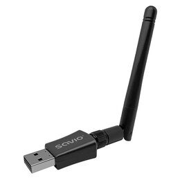 Karta sieciowa SAVIO AK-61 USB-A, Zewnętrzna, 2.4 / 5 GHz