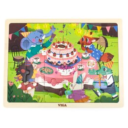 Puzzle VIGA Na podkładce: Urodziny 44644 (24 elementy)