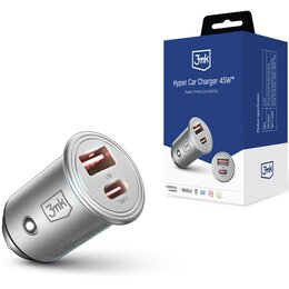 Ładowarka samochodowa 3MK Hyper Car Charger 45W Srebrny