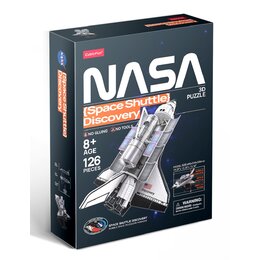 Puzzle 3D CUBIC FUN NASA Wahadłowiec Discovery DS1057H (126 elementów)