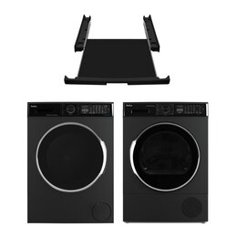 Pralka AMICA WA3S714BLiSTG + Suszarka AMICA AD3S72LTG + Łącznik AMICA VSK03B