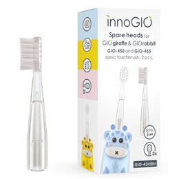 Oryginalna końcówka szczoteczki INNOGIO GIO-450BH do szczoteczki GIOgiraffe/GIOrabbit (Delikatna dla zębów)