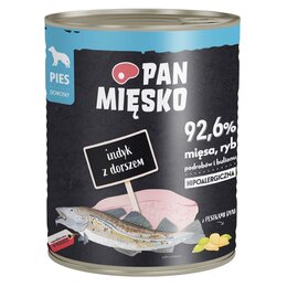 Karma dla psa PAN MIĘSKO Indyk z dorszem 800 g