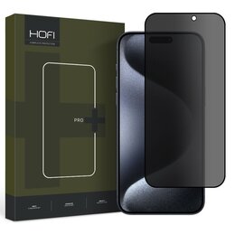 Szkło prywatyzujące HOFI Anti Spy Glass Pro+ Privacy do Apple iPhone 15 Pro Max