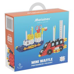 Klocki elastyczne MARIOINEX Mini Waffle Przyborniki pojazdy 905760