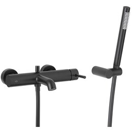 Bateria wannowa natynkowa KFA ARMATURA Moza 5034-520-81 Czarny
