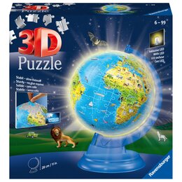 Puzzle 3D RAVENSBURGER Globus podświetlany 11288 (188 elementów)