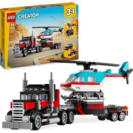 LEGO 31146 Creator Ciężarówka z platformą i helikopterem 3w1