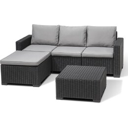Zestaw mebli ogrodowych KETER California Chaise Longue 256622 Grafitowy