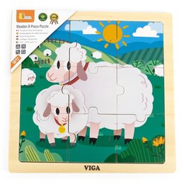 Puzzle VIGA Na podkładce: Owca 44622 (9 elementów)