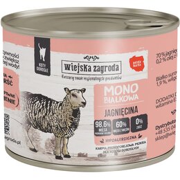 Karma dla kota WIEJSKA ZAGRODA Monobiałkowa Jagnięcina 200 g