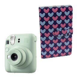 Aparat FUJIFILM Instax Mini 12 Zielony + Album MODUS Instax Mini Hearts T3569