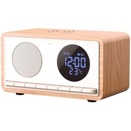 Radiobudzik MANTA Rimini RDI912W Biały ładowanie indukcyjne telefonu