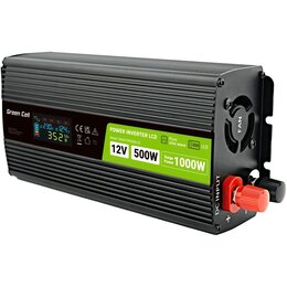 Przetwornica GREENCELL INVGC12P500LCD 12V/230V 500W/1000W