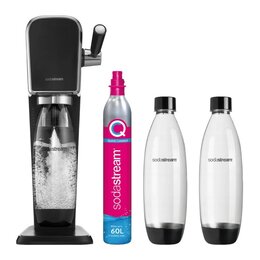 Saturator SODASTREAM Art Czarny + Butelka SODASTREAM Fuse (3 sztuki)