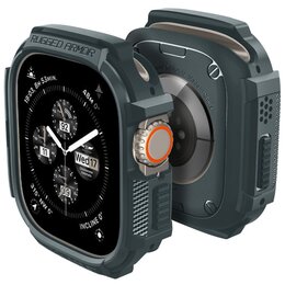 Etui SPIGEN Rugged Armor do Apple Watch Ultra 1/2 (49mm) Ciemno-zielony