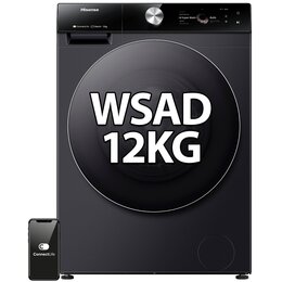 Pralka HISENSE WF7S1247BB Seria 7S 12kg 1400 obr Wi-Fi ConnectLife Autodozowanie AI SuperWash Ekran TFT Smart Assist