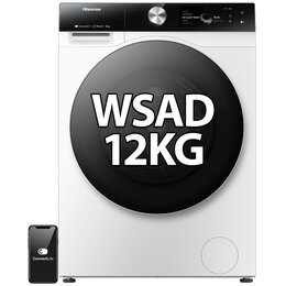 Pralka HISENSE WF7S1247BW Seria 7S 12kg 1400 obr Wi-Fi ConnectLife Autodozowanie AI SuperWash Ekran TFT Smart Assist