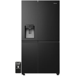 Lodówka HISENSE RS818N4TFC Side by Side No Frost 179cm Czarna Kostkarka Wi-Fi ConnectLife Metal Tech Cooling