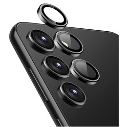 Szkło hartowane na obiektyw CRONG Lens Ring do Samsung Galaxy S24+ Czarny