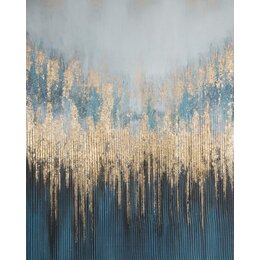 Obraz EUROFIRANY 445 80 x 100 cm Granatowy