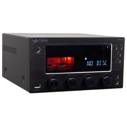 Amplituner Stereo TAGA HARMONY HTR-1000CD V.3 Czarny, Odtw.CD, Bluetooth, Tuner FM/DAB+, wyświetlacz LCD, Budzik