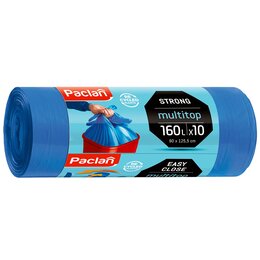 Worki na śmieci PACLAN Multitop 160 L (10 sztuk) Niebieski