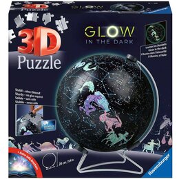 Puzzle 3D RAVENSBURGER Glow In The Dark Globus konstelacje 11544 (180 elementów)