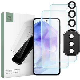 Szkło hartowane TECH-PROTECT Supreme Set do Samsung Galaxy A55 5G