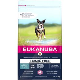 Karma dla psa EUKANUBA Grain Free Kaczka 3 kg