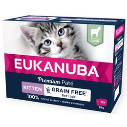 Karma dla kota EUKANUBA Adult Grain Free Jagnięcina (12 x 85 g)