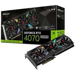 Karta graficzna PNY GeForce RTX 4070 Super XLR8 Gaming Verto Epic-X RGB OC Triple Fan 12GB DLSS 3