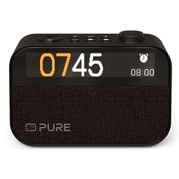 Radiobudzik PURE Moment Charge Coffee Czarny