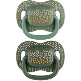 Smoczek CANPOL BABIES Mountains 0-6 m Zielony (2 sztuki)