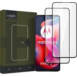 Szkło hartowane HOFI Glass Pro+ dla Motorola Moto G24/G24 Power/G04/E14 Czarny (2 szt.)