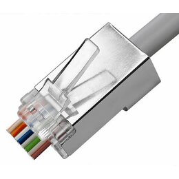 Wtyk QOLTEC 54547 Przelotowy, Kategoria 5e, Pozłacane styki (10 szt.)