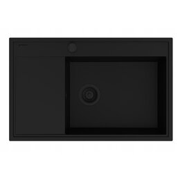 Zlewozmywak PYRAMIS Camea 1B1D R 070168502 + wkładka ociekowa Czarny