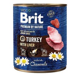 Karma dla psa BRIT Premium By Nature Indyk z wątróbką 800 g