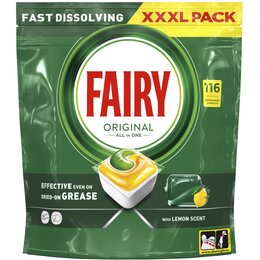 Kapsułki do zmywarki FAIRY Original All in One Lemon - 116 szt.