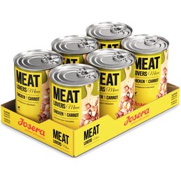 Karma dla psa JOSERA Meat Lovers Menu Kurczak z marchewką 6 x 800 g